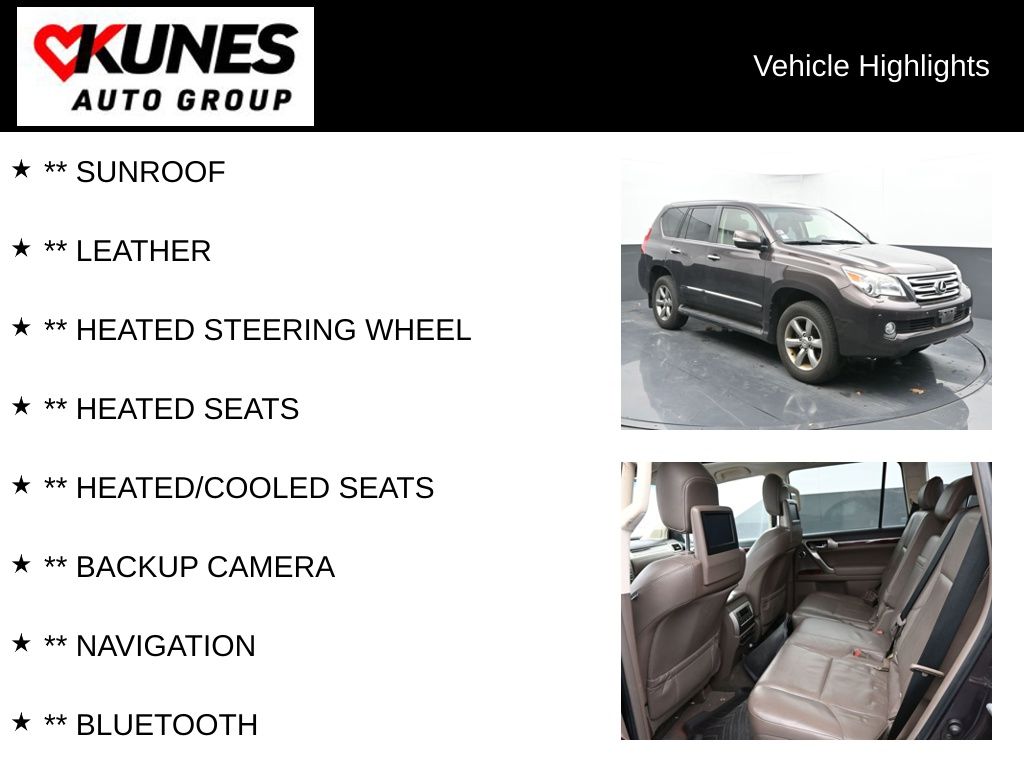 Used 2012 Lexus GX Premium with VIN JTJJM7FX6C5048189 for sale in Delavan, WI