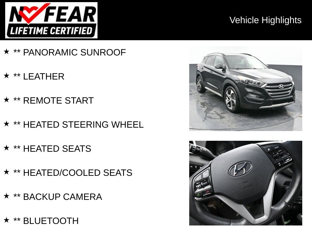 Certified 2018 Hyundai Tucson Limited with VIN KM8J33A21JU704968 for sale in Delavan, WI