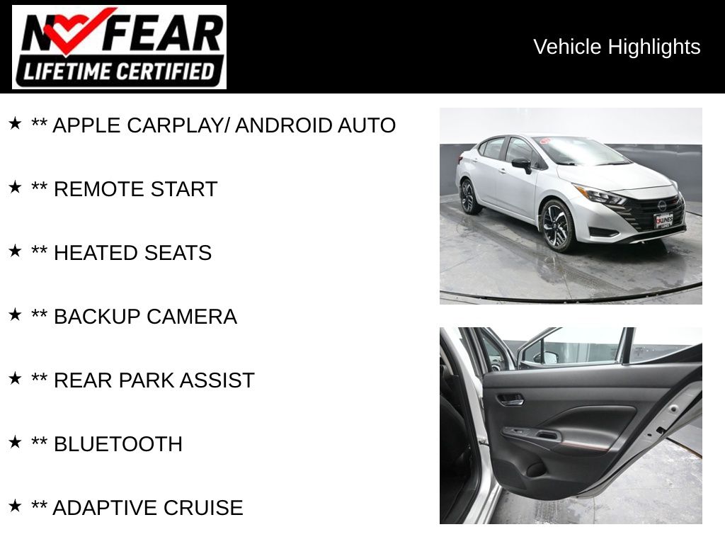 Certified 2023 Nissan Versa Sedan SR with VIN 3N1CN8FV6PL867404 for sale in Delavan, WI