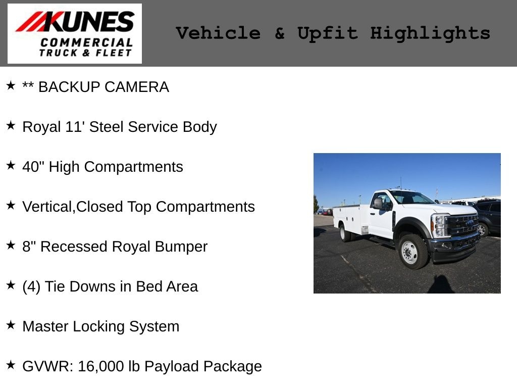 New 2025 Ford F-450 Chassis XL Service Utility Body Truck Regular Cab