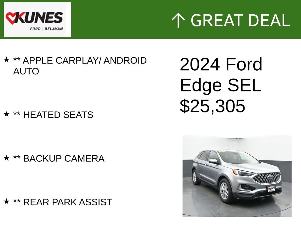 Certified 2024 Ford Edge SEL SUV