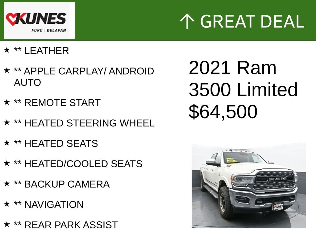 Used 2021 Ram 3500 Limited Truck Mega Cab