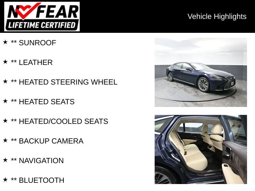 Used 2018 Lexus LS 500 Sedan