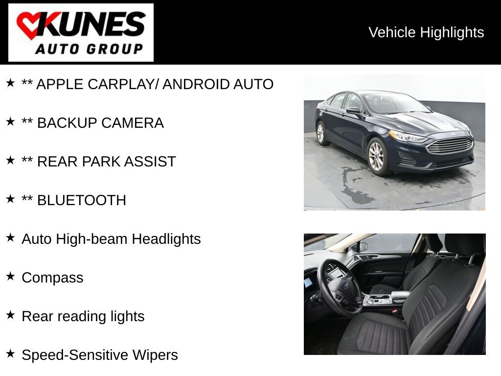 Used 2020 Ford Fusion SE Sedan