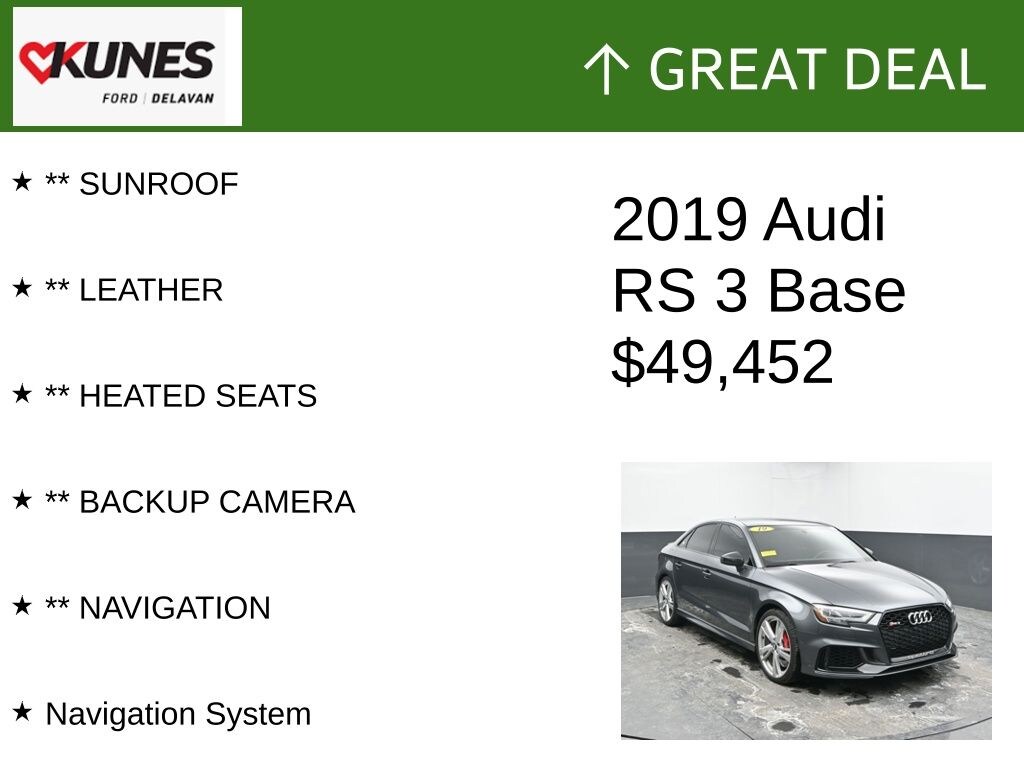 Used 2019 Audi RS 3 2.5T Sedan