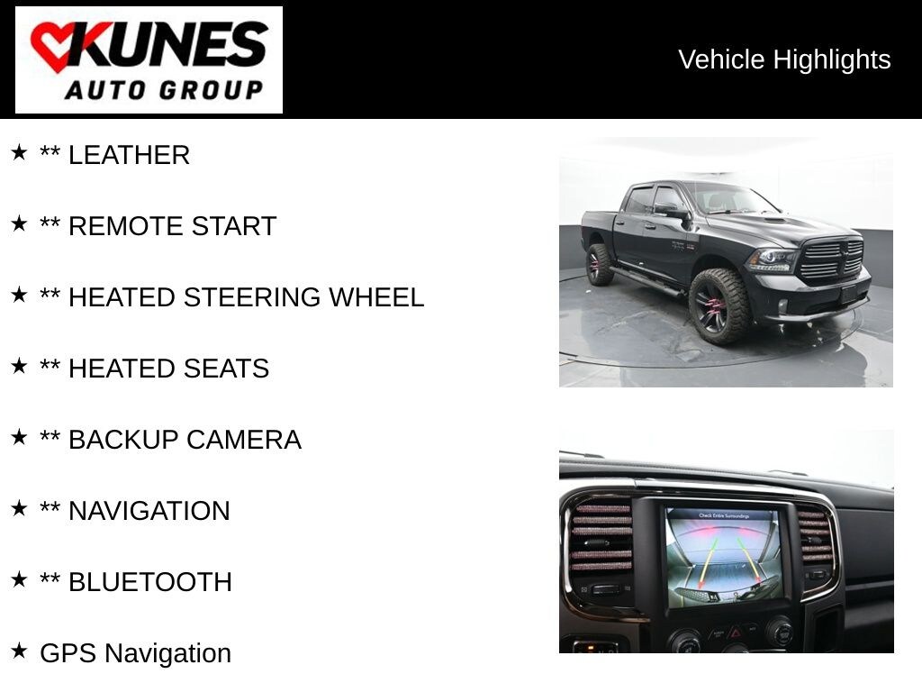 Used 2016 Ram 1500 Sport Truck Crew Cab