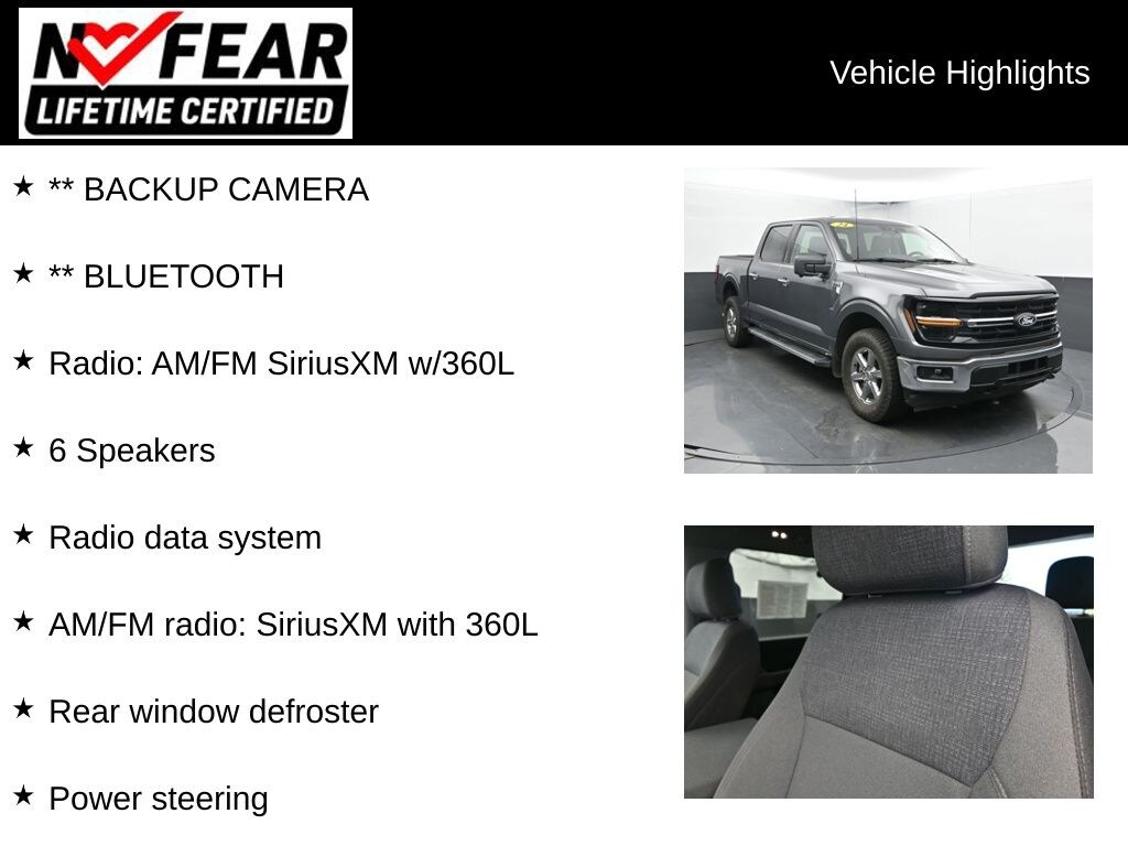 Certified 2024 Ford F-150 XLT Truck SuperCrew Cab