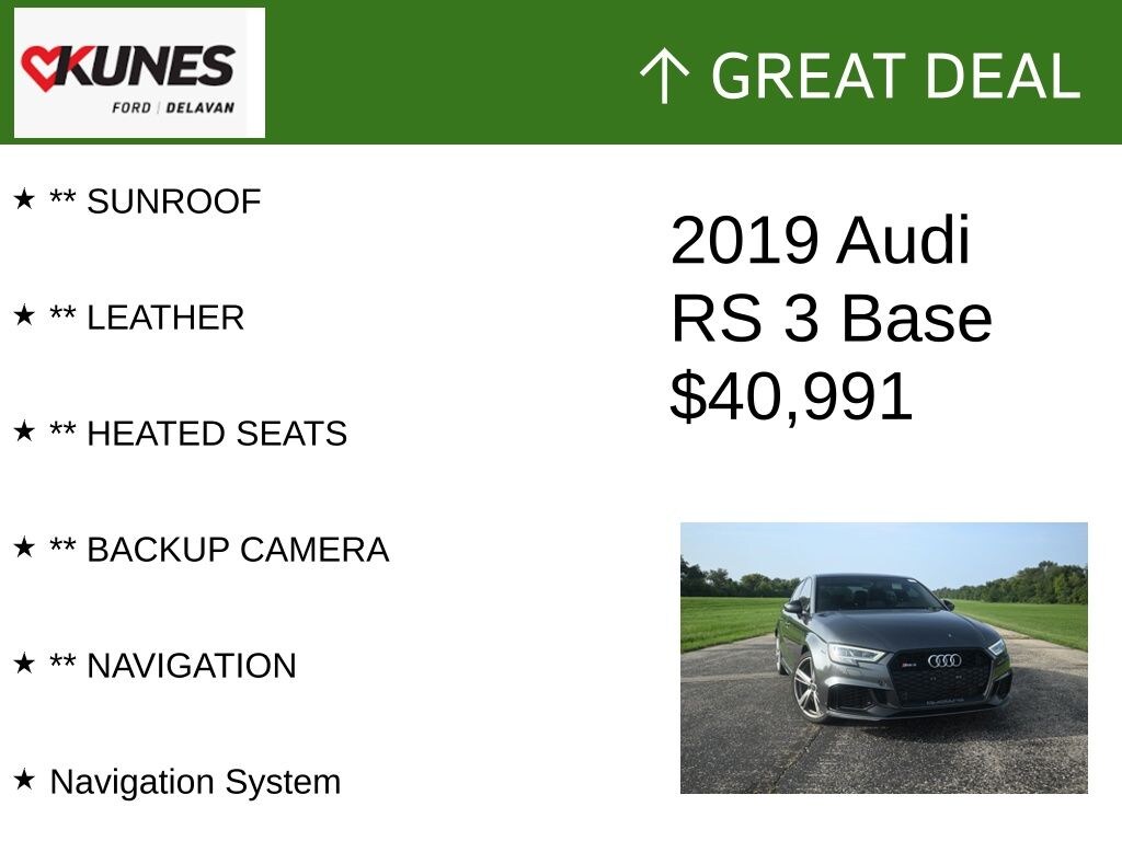 Used 2019 Audi RS 3 2.5T Sedan