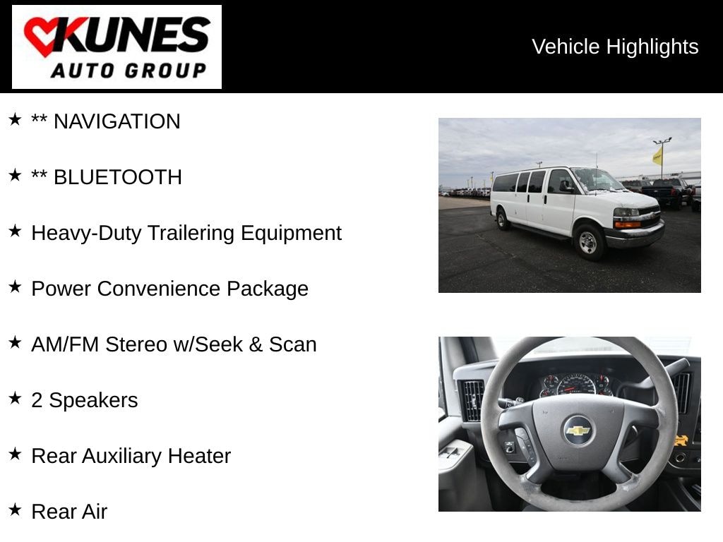 Used 2011 Chevrolet Express 3500 LT Van Extended Passenger Van