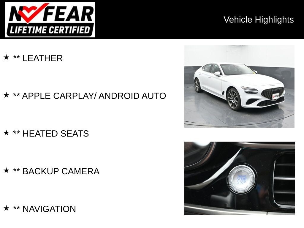 Used 2026 Genesis G70 2.5T RWD Sedan