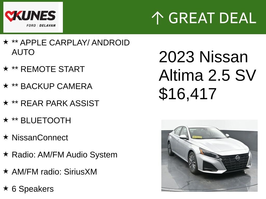 Used 2023 Nissan Altima 2.5 SV Sedan