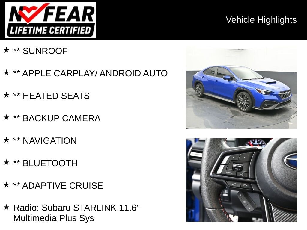 Used 2022 Subaru WRX GT Sedan