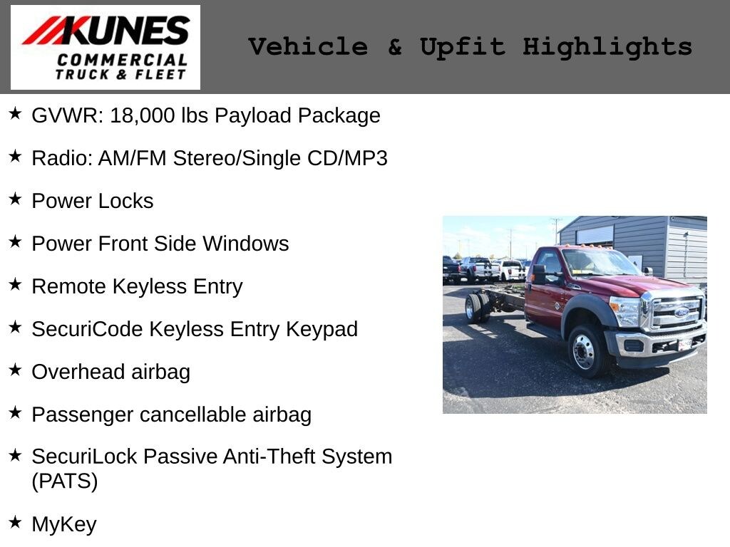 Used 2016 Ford F-550 Chassis XLT Truck Regular Cab