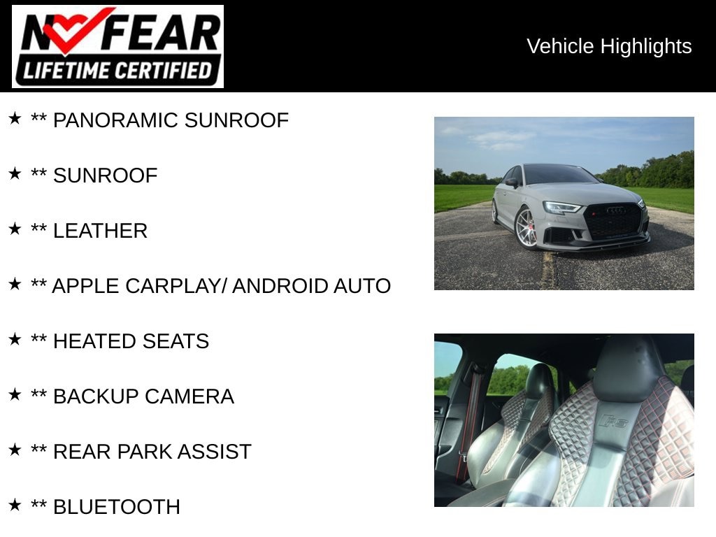 Used 2019 Audi RS 3 2.5T Sedan