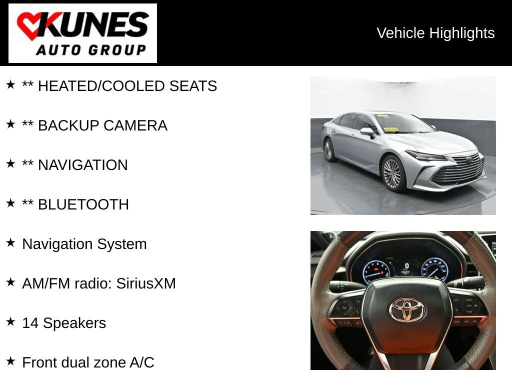 Used 2019 Toyota Avalon Sedan