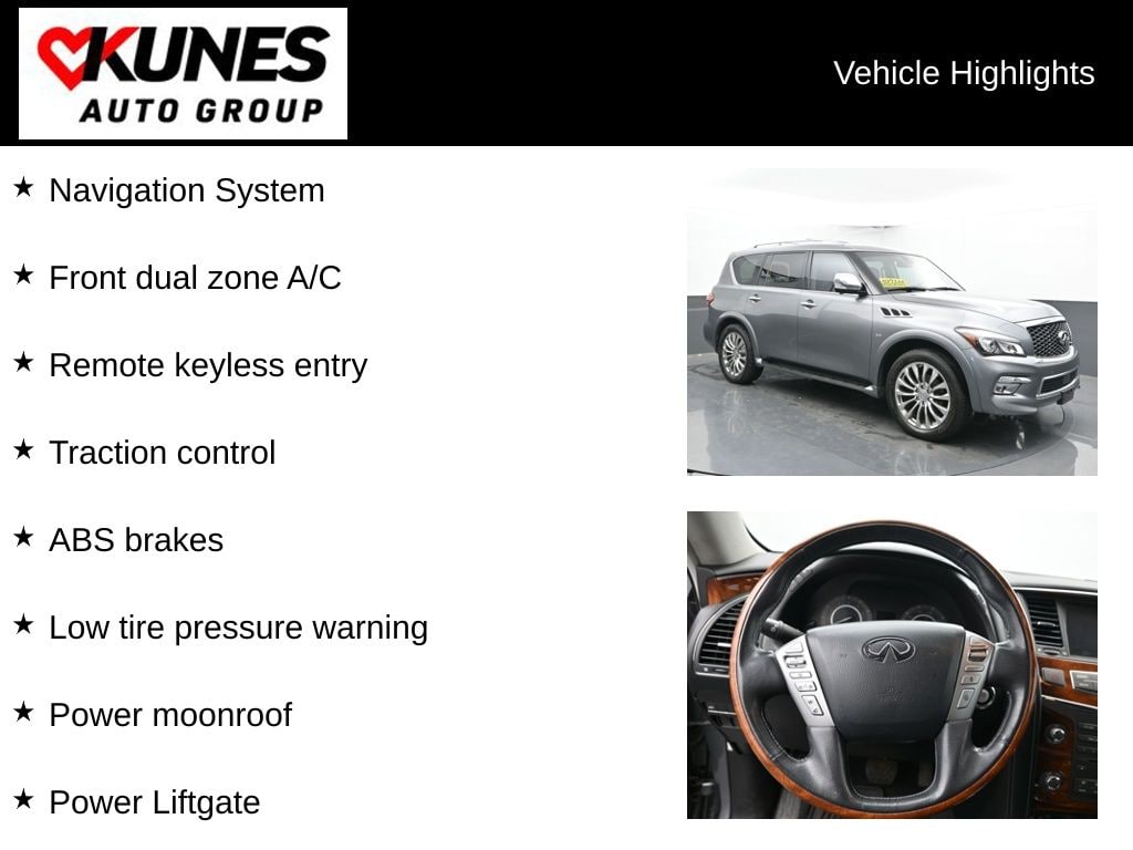 Used 2017 INFINITI QX80  SUV