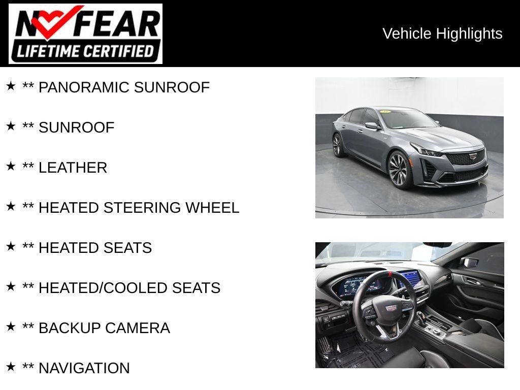 Used 2022 CADILLAC CT5-V V-Series Blackwing Sedan