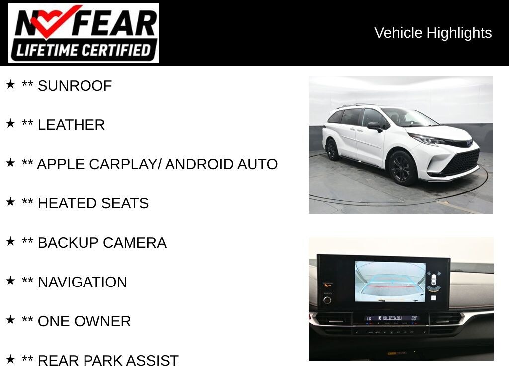 Certified 2025 Toyota Sienna XSE 7 Passenger Van Passenger Van