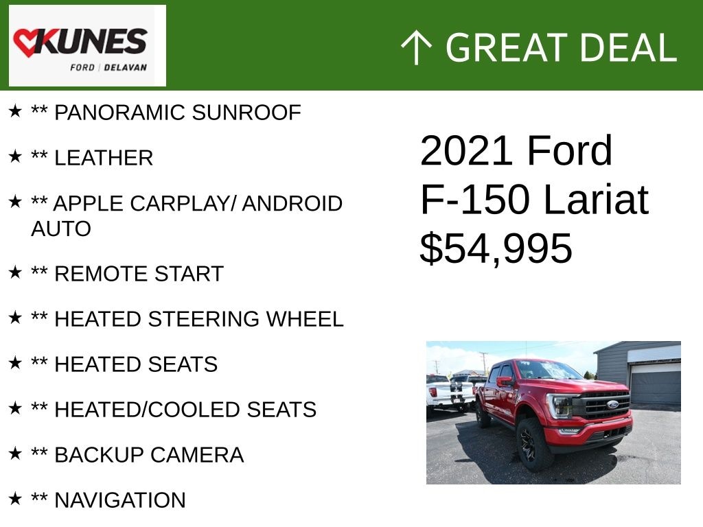 Certified 2021 Ford F-150 Truck SuperCrew Cab