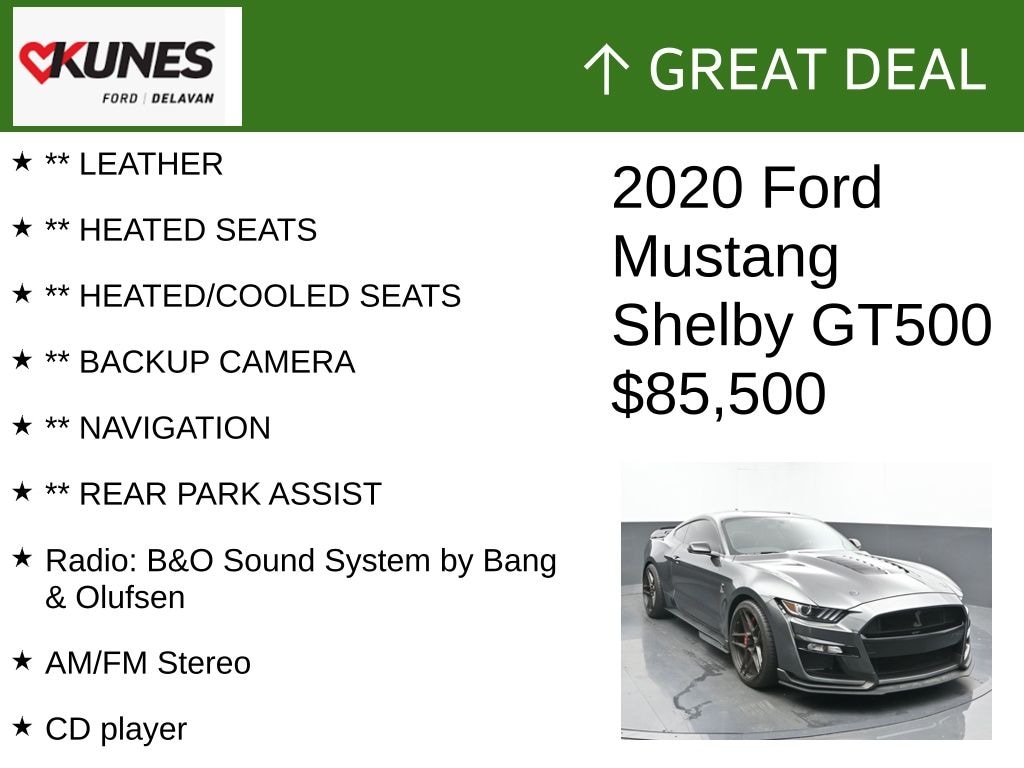 Used 2020 Ford Mustang Shelby GT500 Coupe