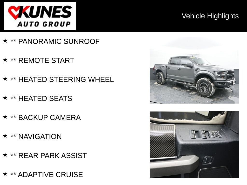 Used 2020 Ford F-150 Raptor Truck SuperCrew Cab