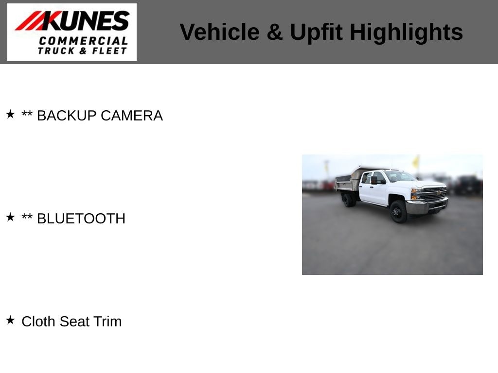Used 2018 Chevrolet Silverado 3500HD Chassis WT Truck Crew Cab
