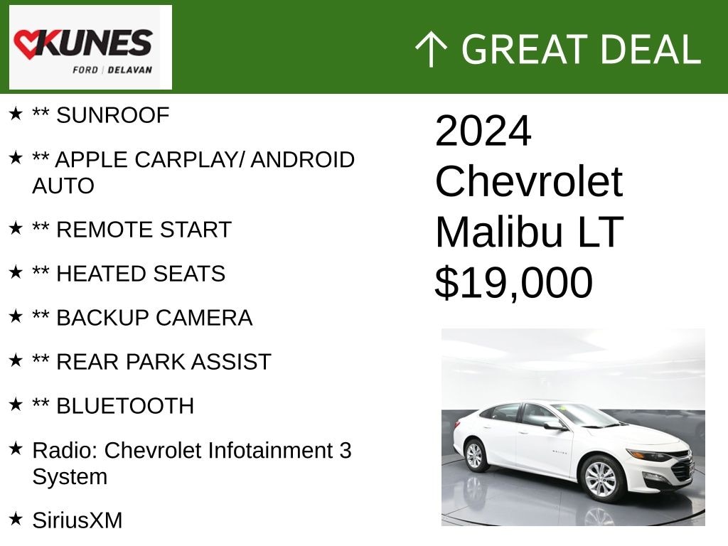 Used 2024 Chevrolet Malibu 1LT Sedan