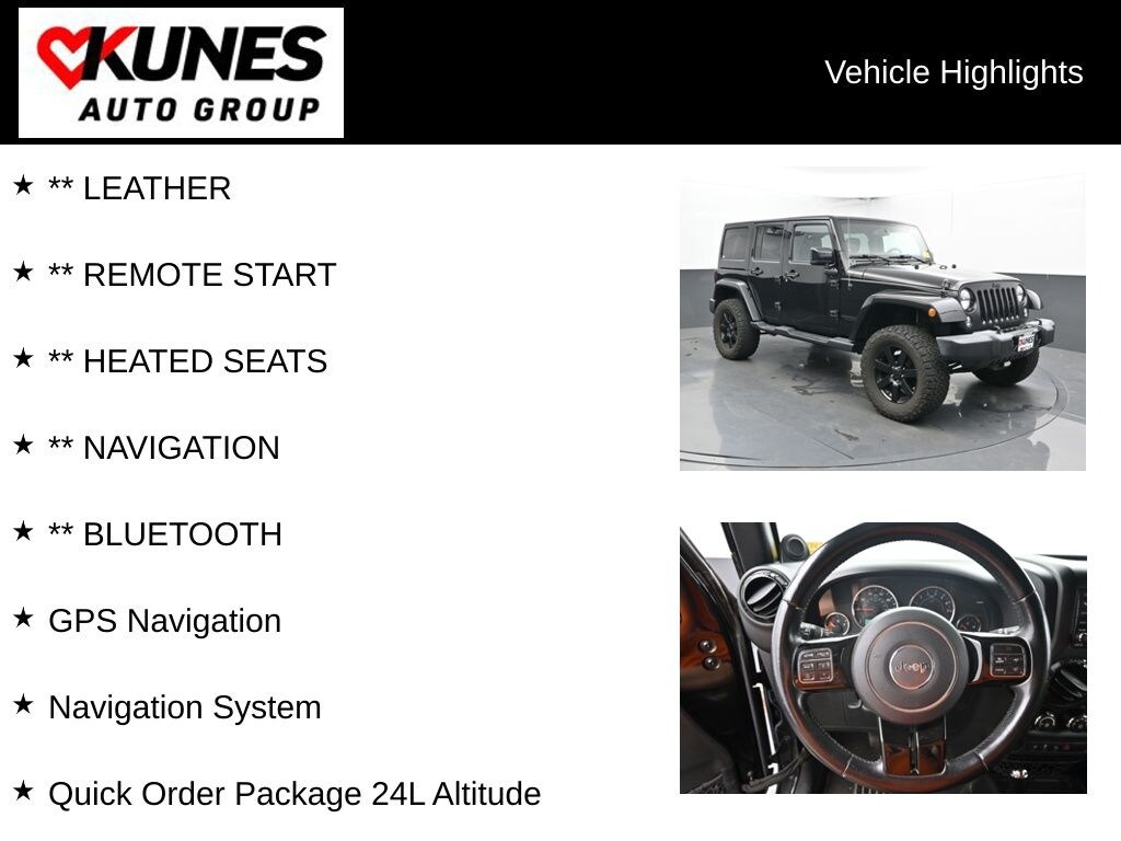 Used 2014 Jeep Wrangler Unlimited Sahara 4x4 SUV