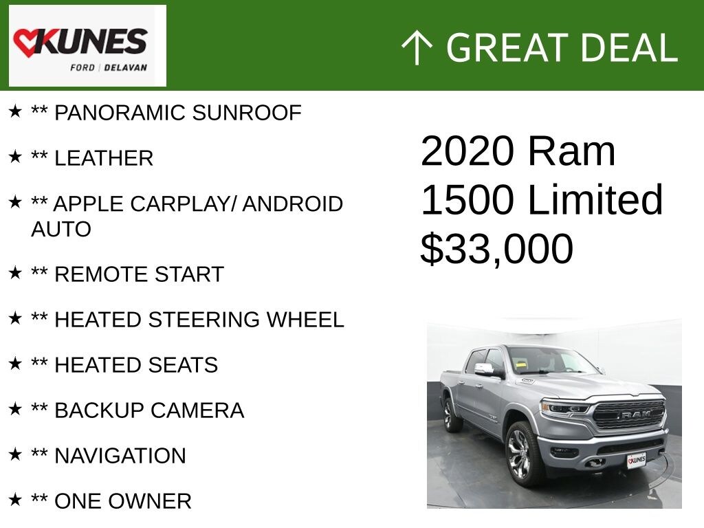 Used 2020 Ram 1500 Limited Truck Crew Cab
