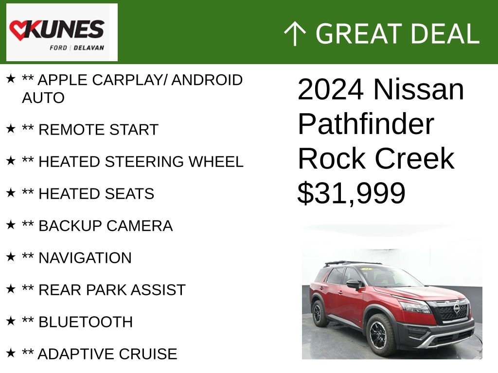 Used 2024 Nissan Pathfinder Rock Creek SUV