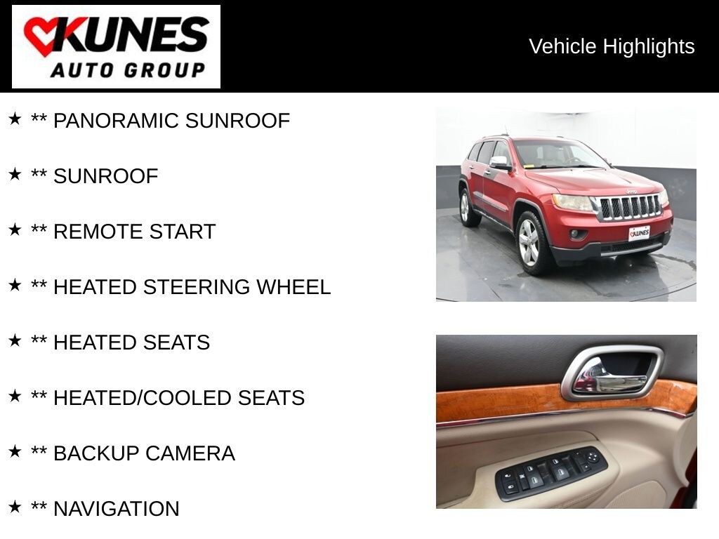 Used 2011 Jeep Grand Cherokee Overland SUV
