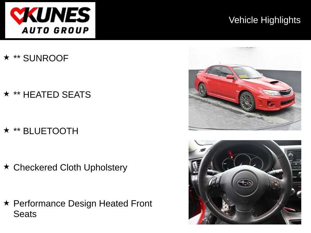 Used 2012 Subaru Impreza WRX Premium Sedan