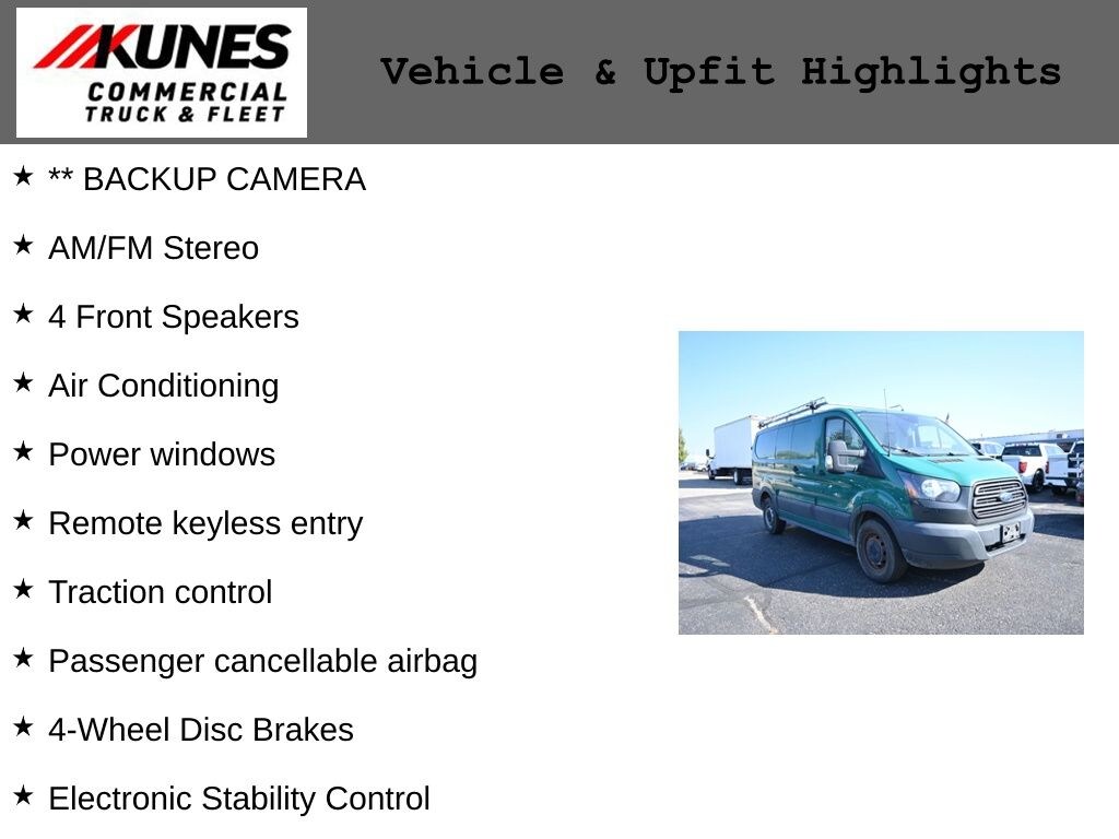 Used 2017 Ford Transit-150 w/60/40 Pass-Side Cargo-Doors Van Low Roof Cargo Van