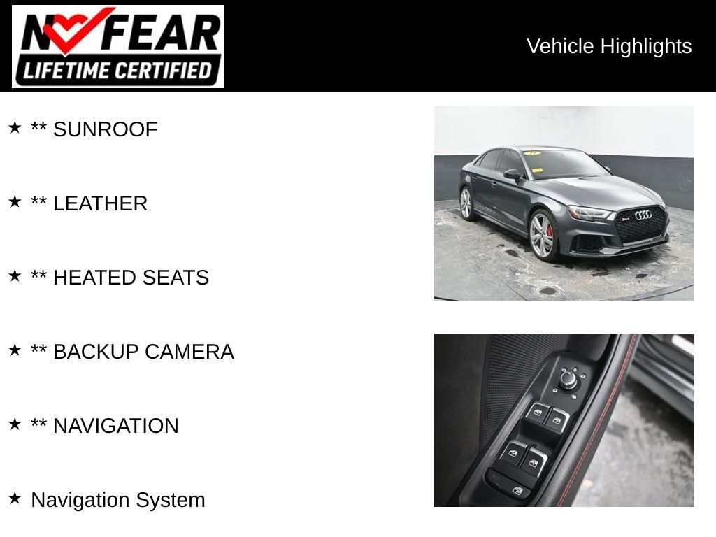Used 2019 Audi RS 3 2.5T Sedan