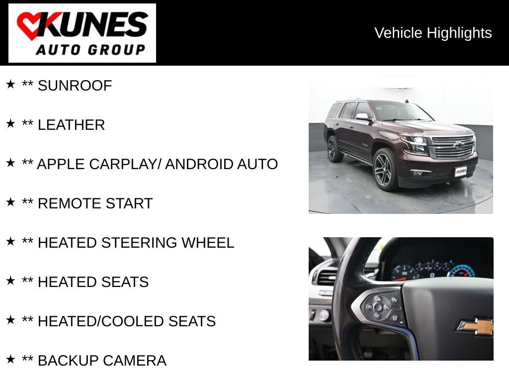Used 2017 Chevrolet Tahoe Premier SUV
