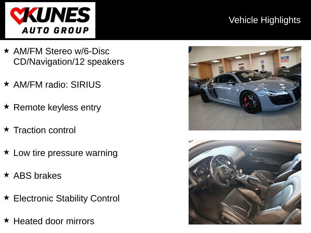 Used 2010 Audi R8 5.2 Coupe