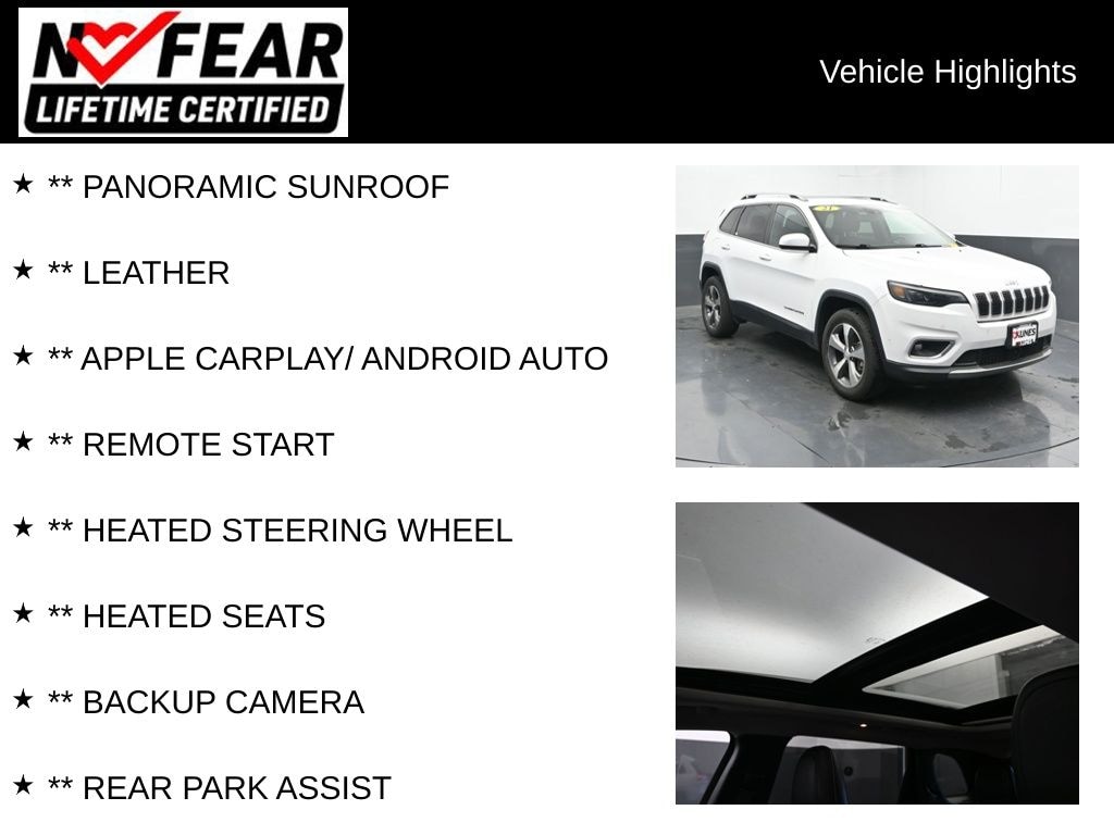 Used 2021 Jeep Cherokee Limited SUV