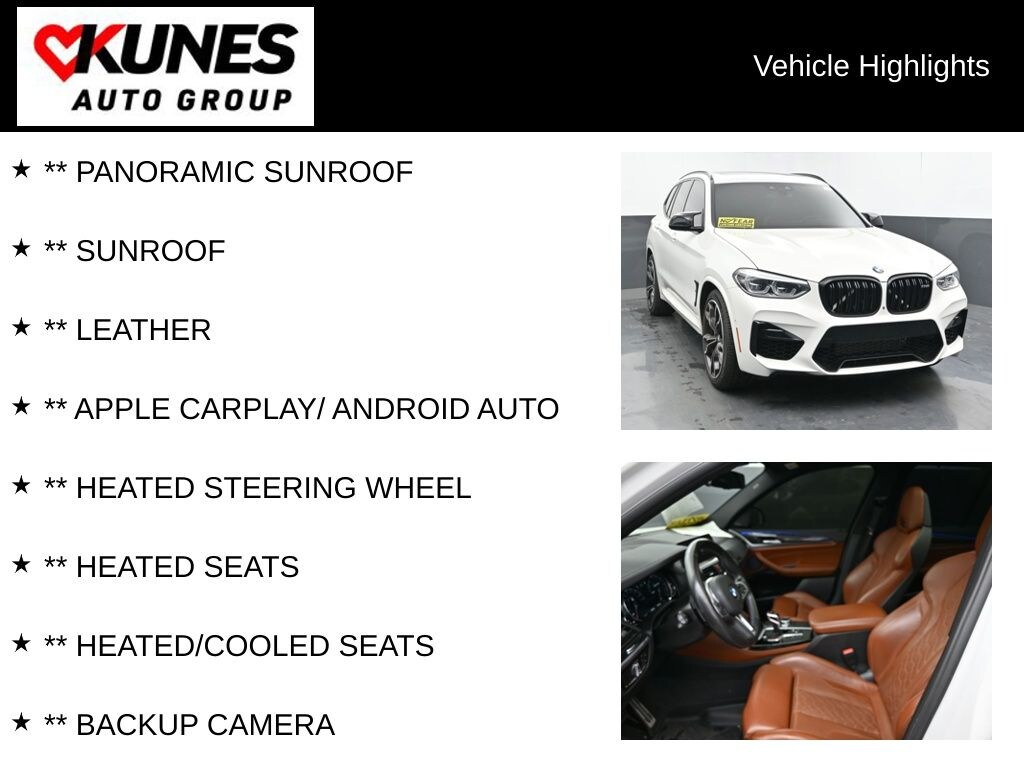 Used 2020 BMW X3 M Competition SUV