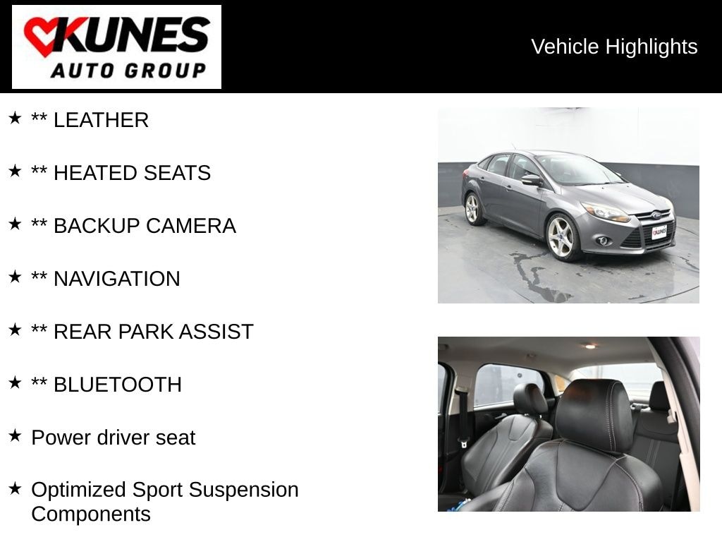 Used 2014 Ford Focus Titanium Sedan