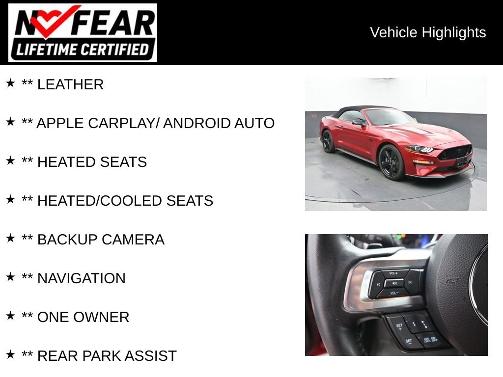 Certified 2022 Ford Mustang GT Premium Convertible