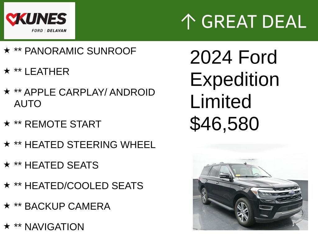 Certified 2024 Ford Expedition Limited SUV