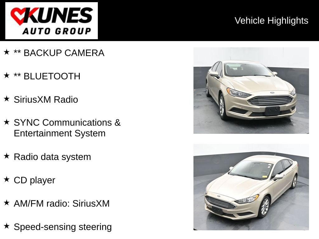 Used 2017 Ford Fusion SE Sedan