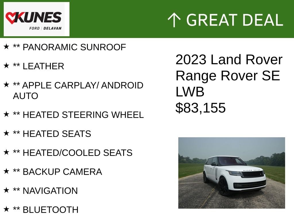 Used 2023 Land Rover Range Rover P530 SE 7 Seat SUV