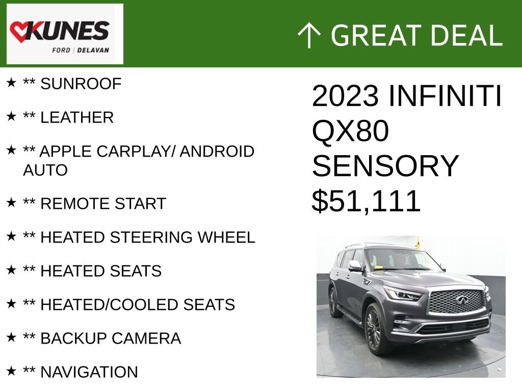 Used 2023 INFINITI QX80 SENSORY SUV