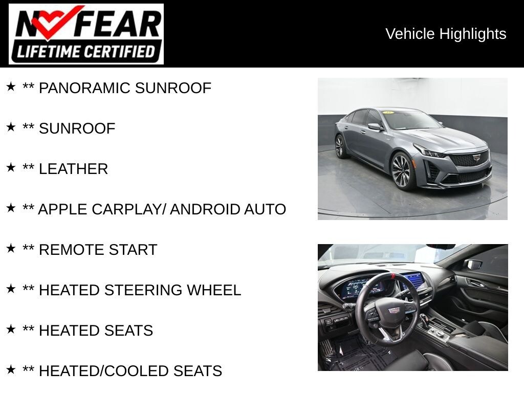 Used 2022 CADILLAC CT5-V V-Series Blackwing Sedan