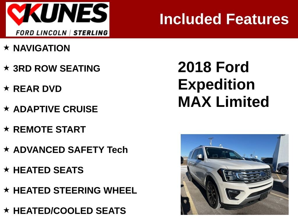 Used 2018 Ford Expedition Max Limited SUV