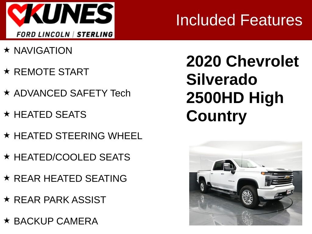 Used 2020 Chevrolet Silverado 2500HD High Country Truck Crew Cab