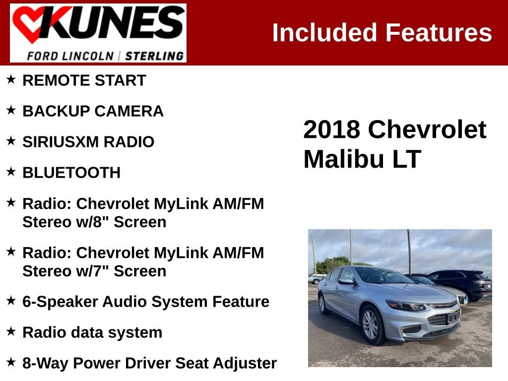 Used 2018 Chevrolet Malibu LT Sedan
