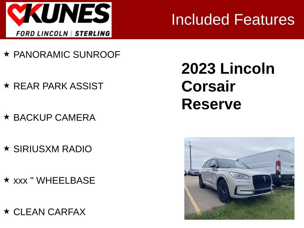 Certified 2023 Lincoln Corsair Reserve SUV