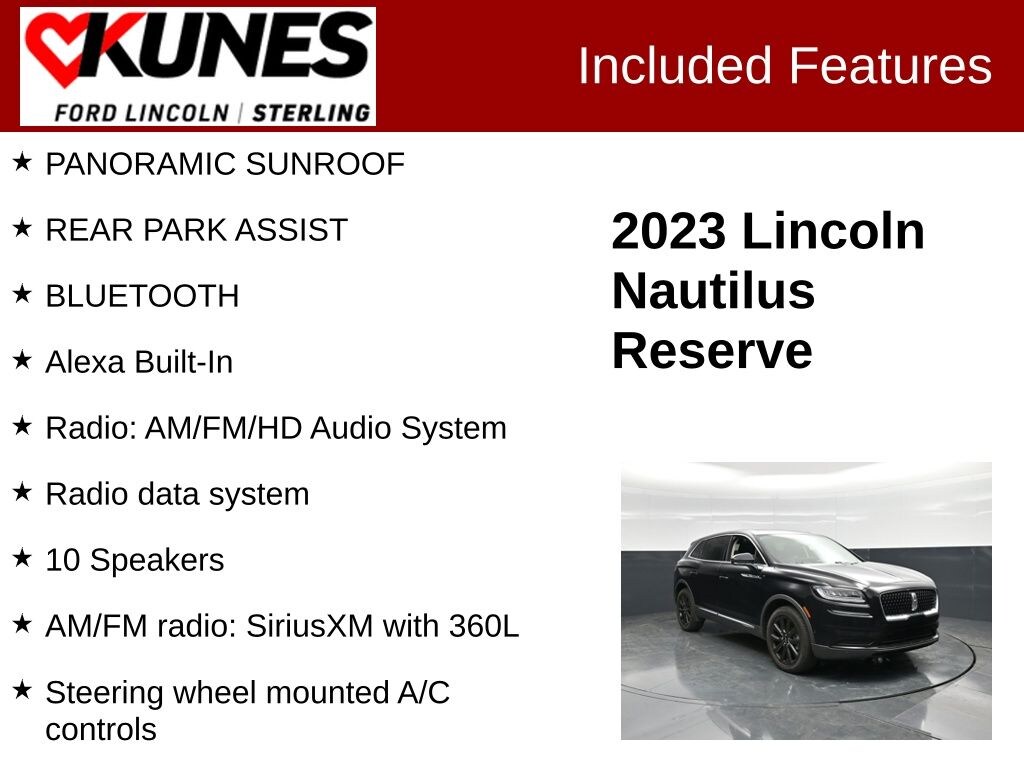 Used 2023 Lincoln Nautilus Reserve SUV